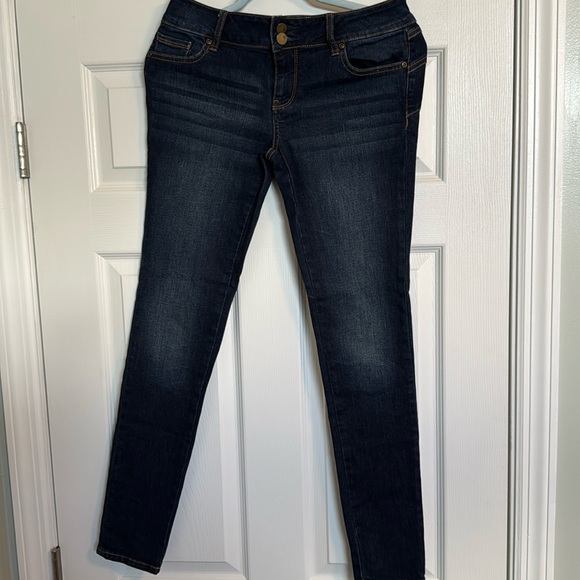 New York & Company Blue Skinny Jeans - Picture 1 of 5